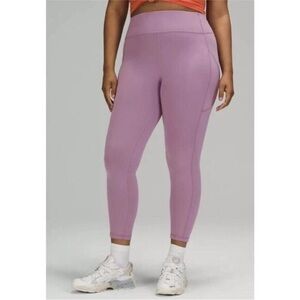 Lululemon Invigorate High-Rise 23” crop Size 18 Jubilee Lavender Leggings
